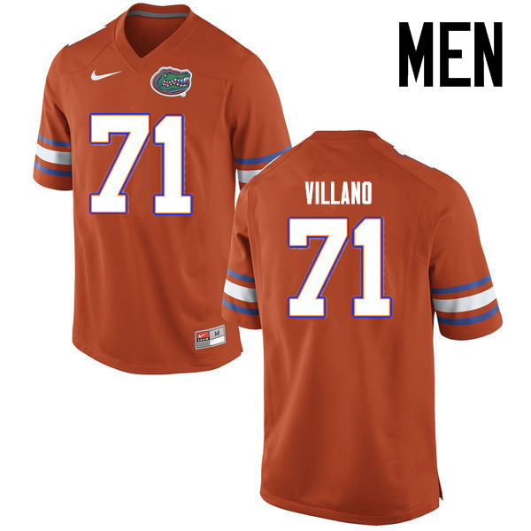 Men Florida Gators #71 Nick Villano College Football Jerseys Sale-Orange - Click Image to Close